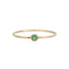 Jennie Kwon Designs Round Emerald Moon Drop Ring - Thumbnail 1