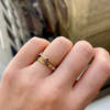 Jennie Kwon Designs Round Ruby Moon Drop Ring - Thumbnail 3