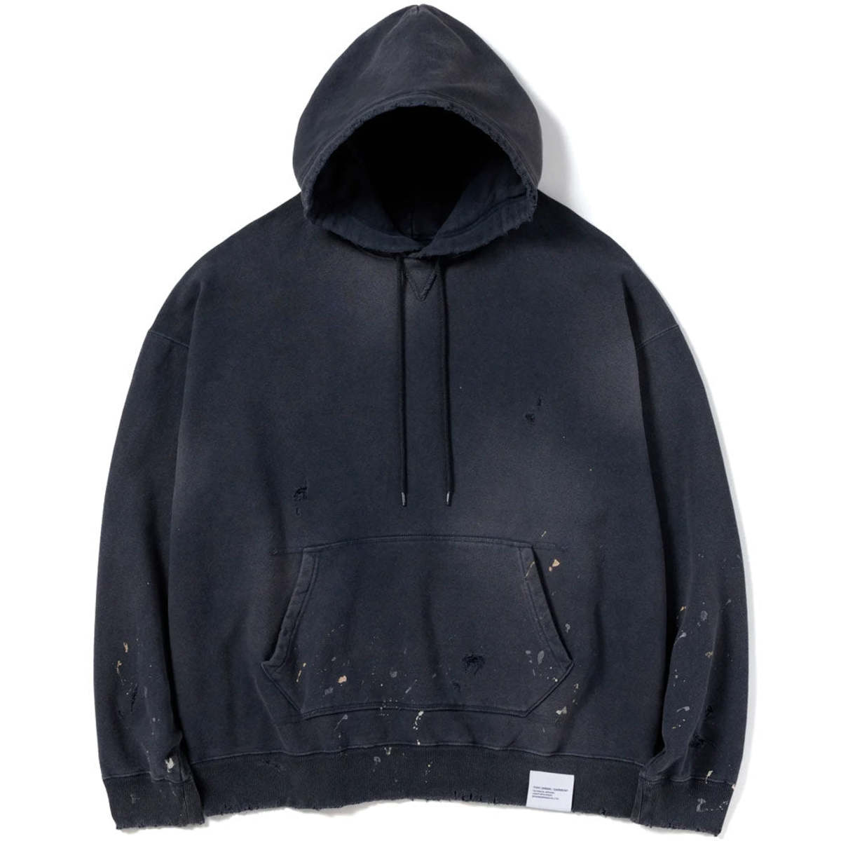 Neighborhood Damage Sweatparka LS - Black | Garmentory