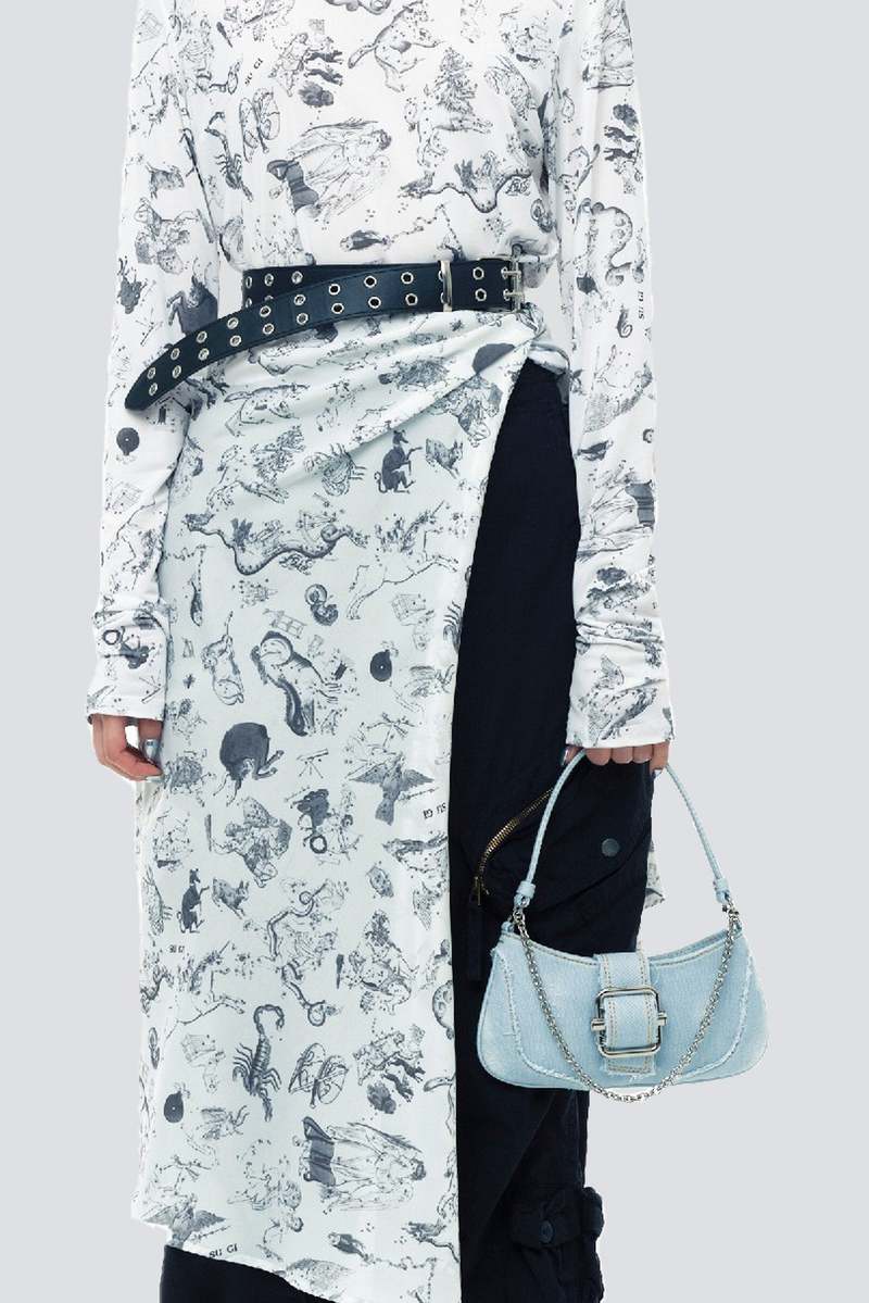 Osoi Brocle Small Shoulder Bag - Cotton - Ice Denim