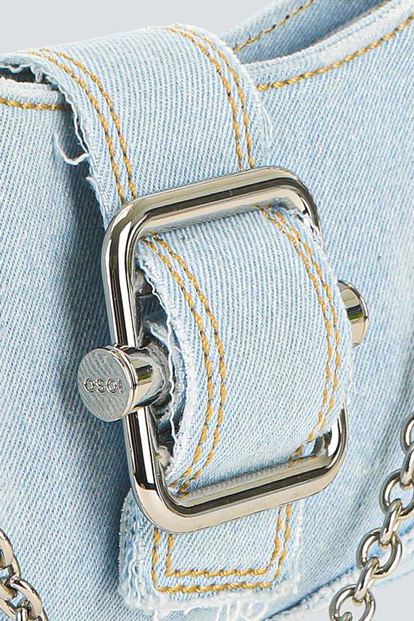 OSOI Ice Denim Small Brocle Bag - Silver | Garmentory