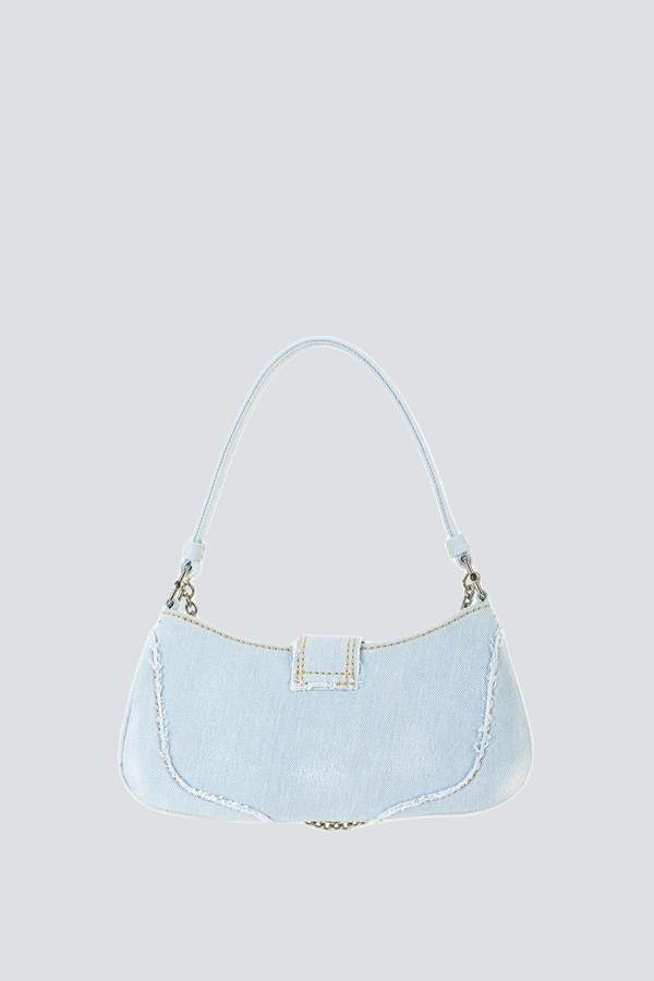 OSOI Ice Denim Small Brocle Bag - Silver | Garmentory