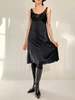 Alberta Ferretti Pieced Silk Dress - Black - Thumbnail 3