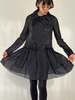 Vintage Dolce + Gabbana Silk Organza Dress - Black - Thumbnail 1