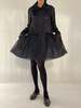 Vintage Dolce + Gabbana Silk Organza Dress - Black - Thumbnail 2