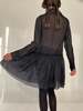 Vintage Dolce + Gabbana Silk Organza Dress - Black - Thumbnail 4