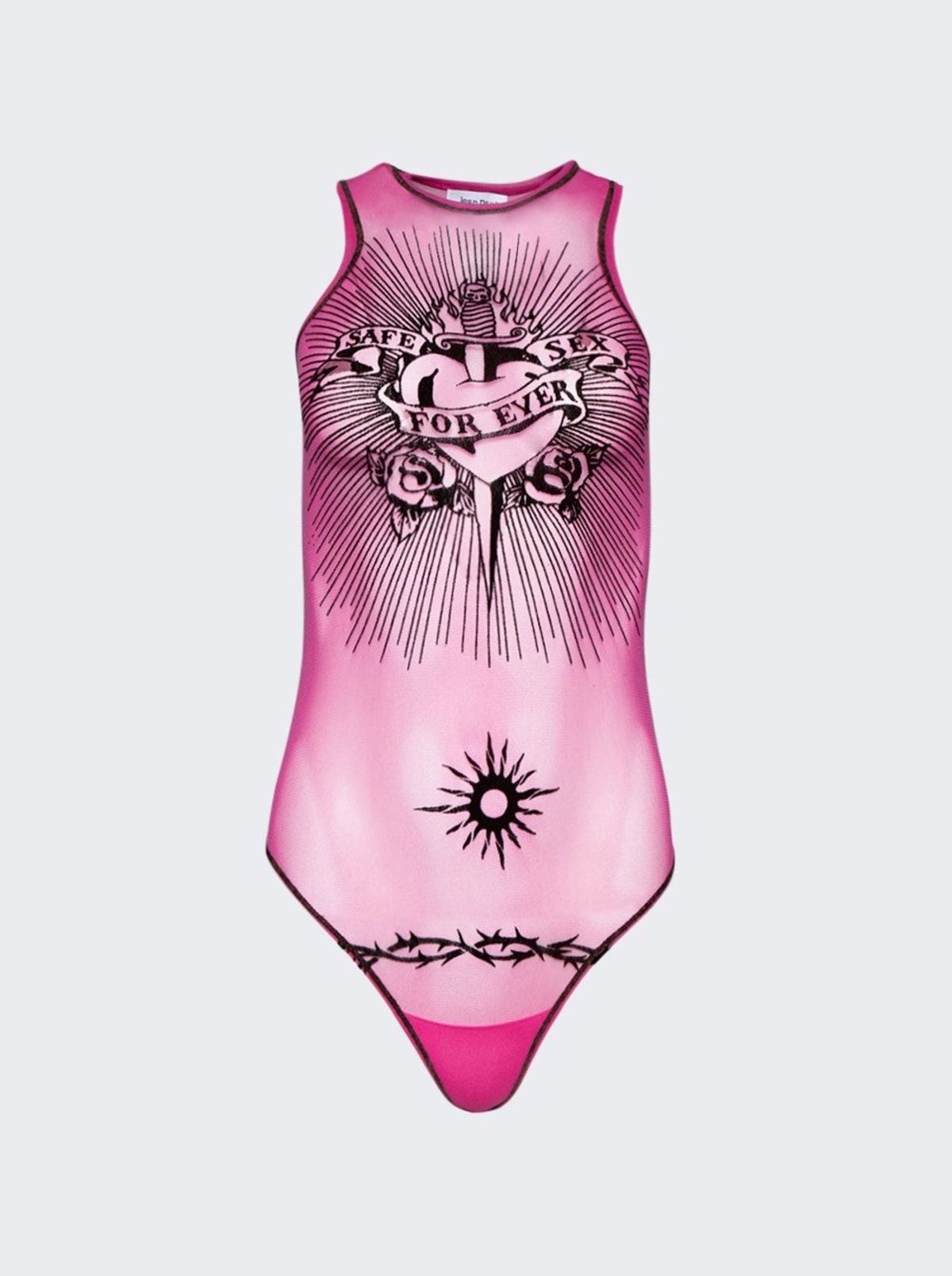 Jean Paul Gaultier Safe Sex Bodysuit - Pink | Garmentory