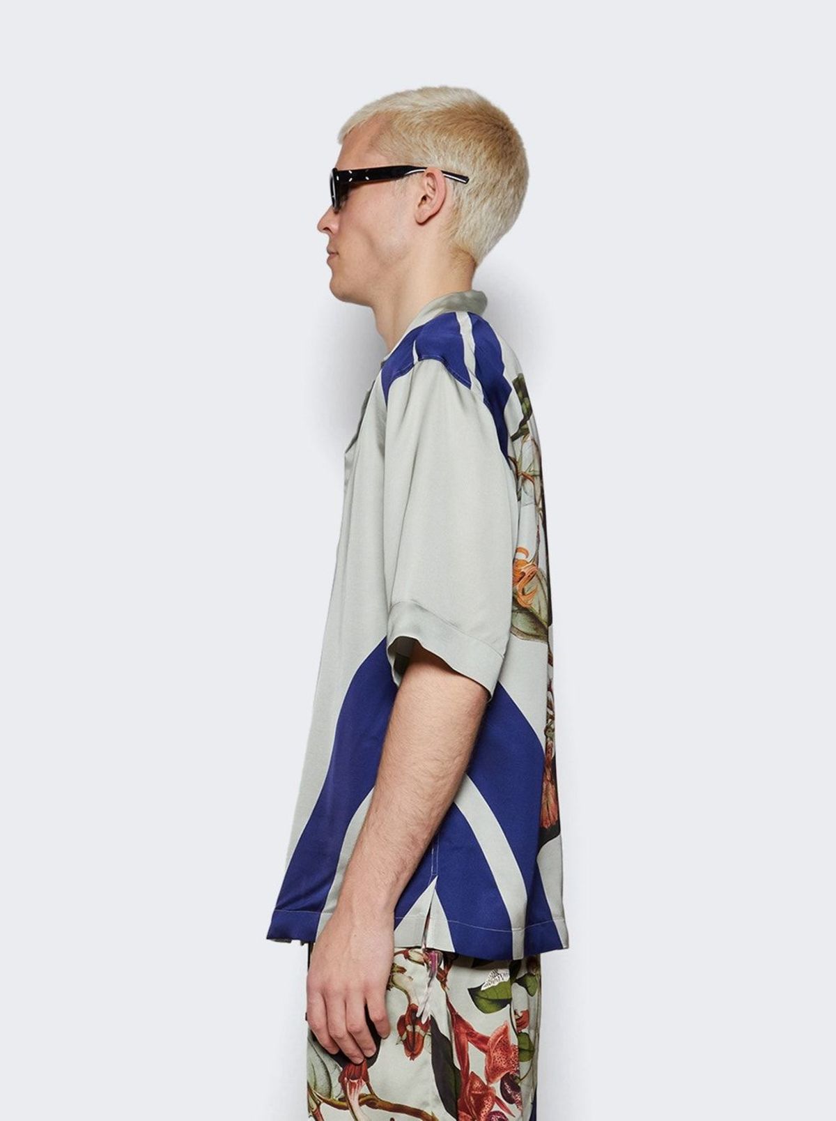 Dries Van Noten Cassi Short Sleeve Shirt - Grey | Garmentory