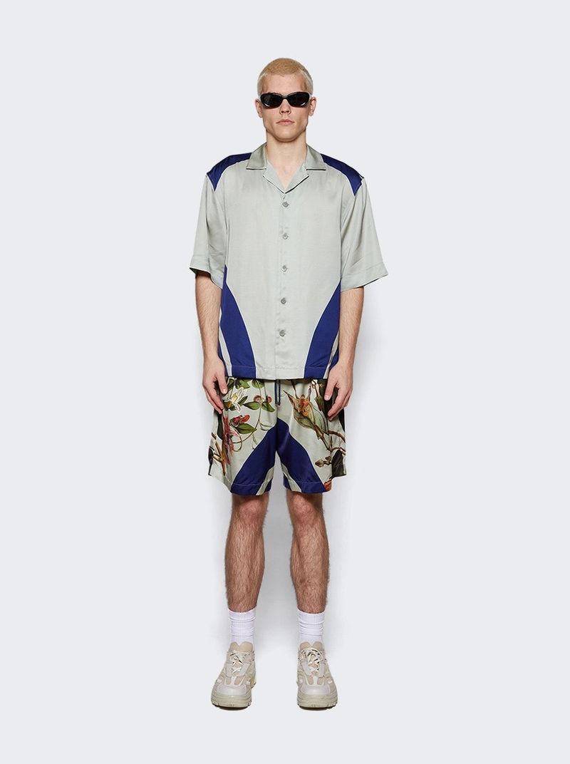 Dries Van Noten Cassi Short Sleeve Shirt - Grey | Garmentory