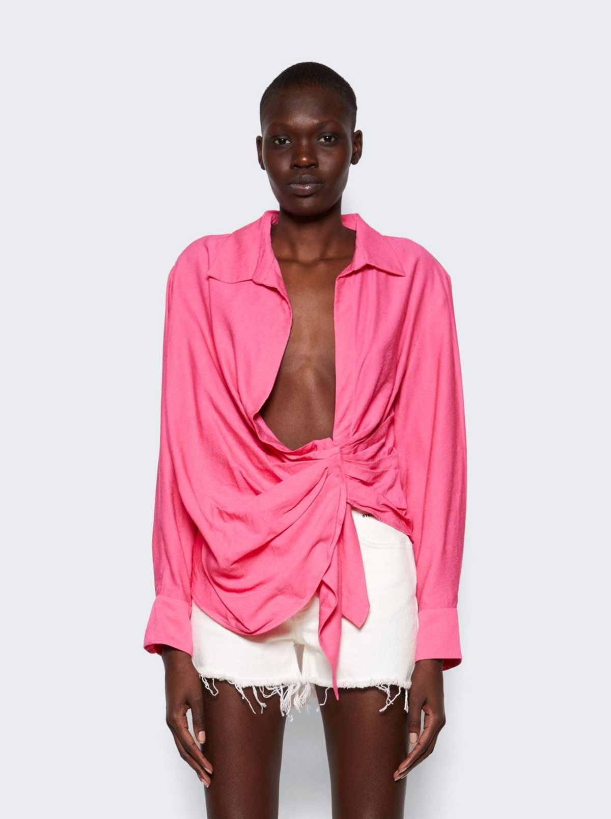 Jacquemus La Chemise Bahia Striped Shirt | Blue | FARFETCH