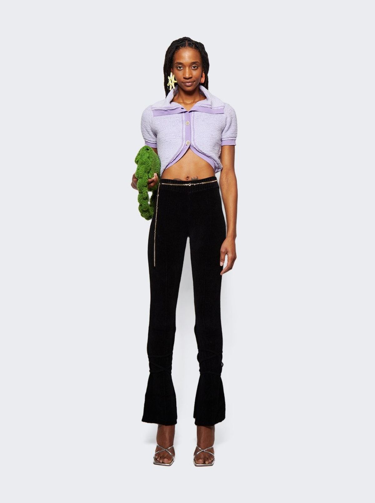 【関税込み】JACQUEMUS ブラック Le Pantalon Duci レギンス Jacquemus-Le-Pantalon-Duci-