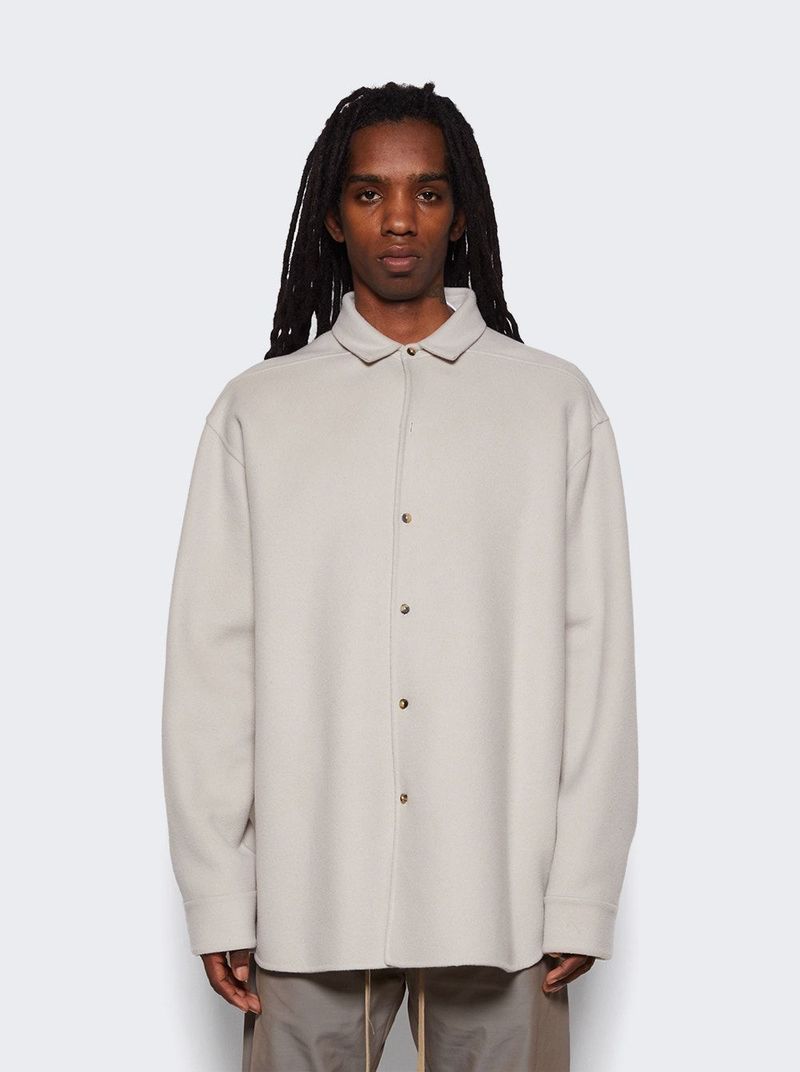 Fear of God Eternal Wool Cashmere Shirt Cement | Garmentory