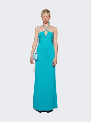 Proenza Schouler Textured Cotton Knit Halter Dress