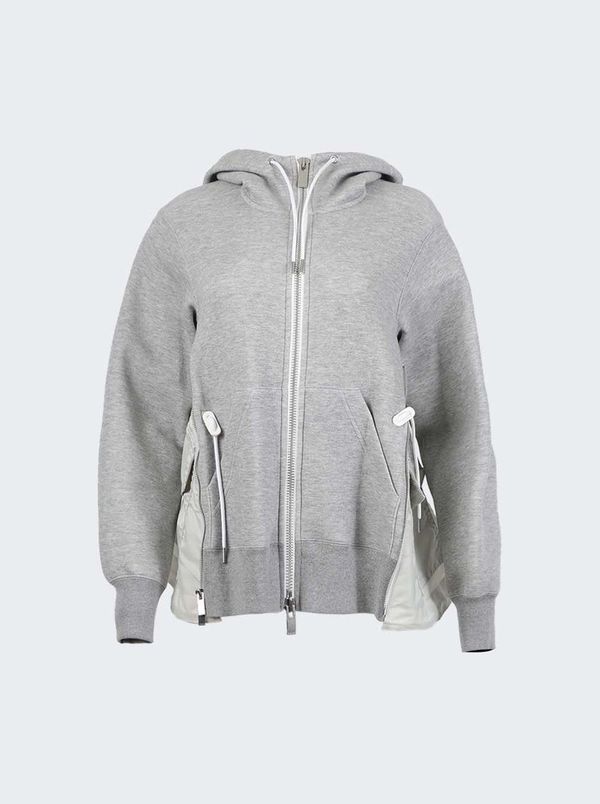 [sacai★Sponge Sweat x MA-1 ZipUpHoodie]定番人気★すぐお届け sacai☆Sponge Sweat x MA-1 ZipUpHoodie]定番人気☆すぐお届け