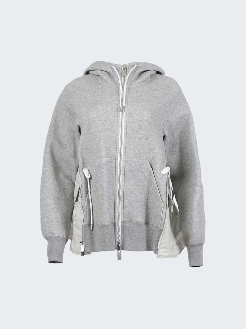 [sacai★Sponge Sweat x MA-1 ZipUpHoodie]定番人気★すぐお届け Sacai Sponge Sweat x MA-1 Hoodie サカイ