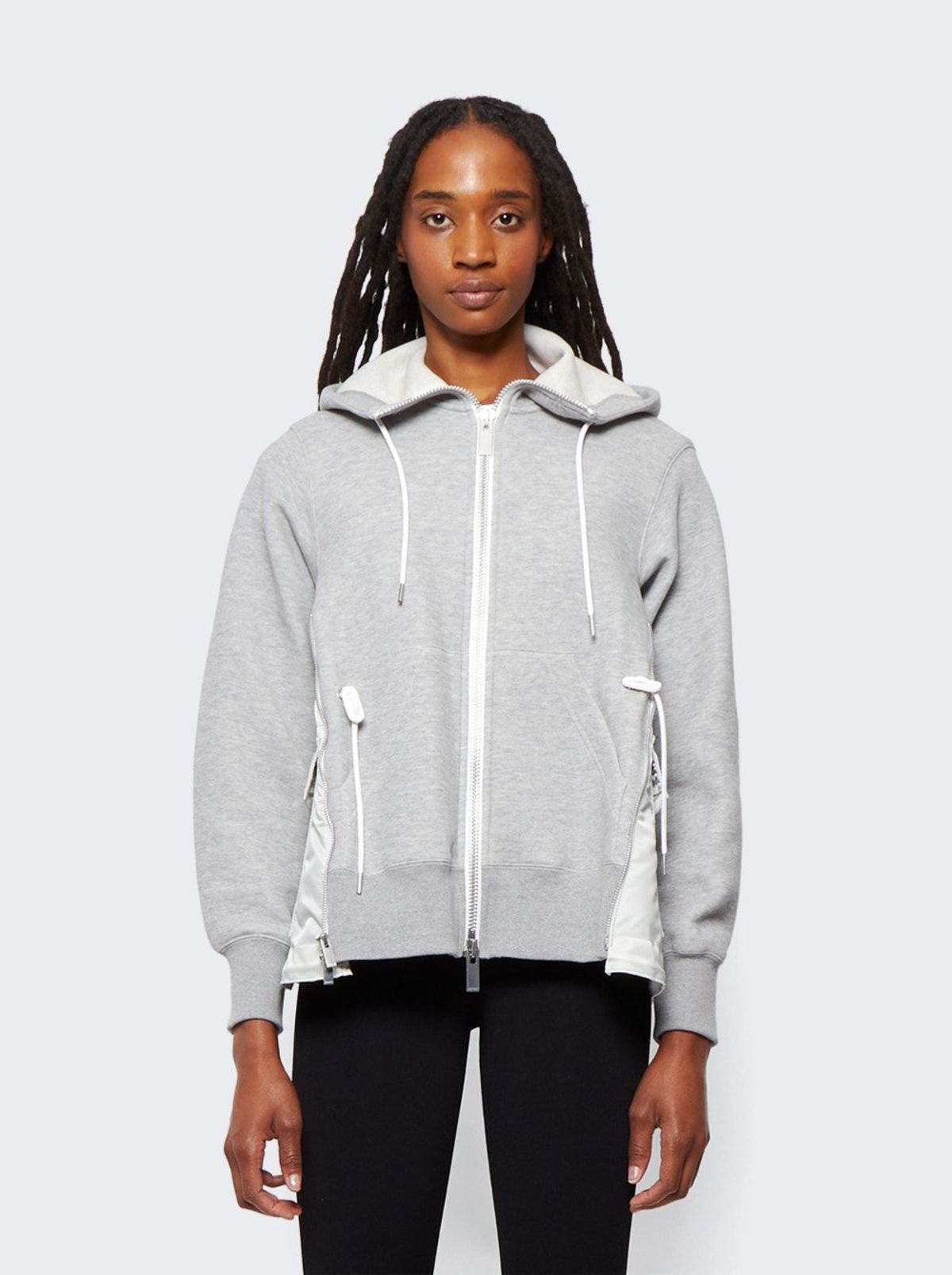 sacai Sponge Sweat X Ma-1 Hoodie | Garmentory