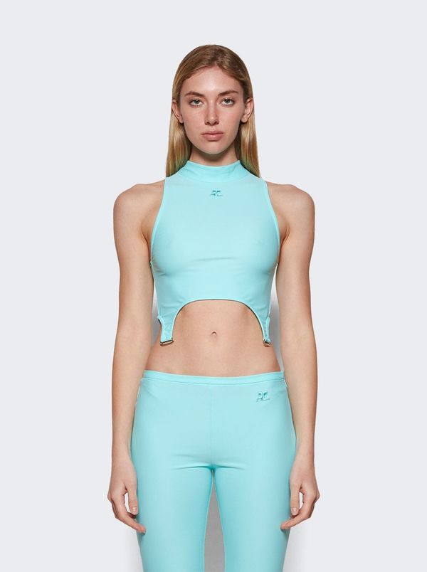 Blue Patch Tank Top by Courrèges on Sale