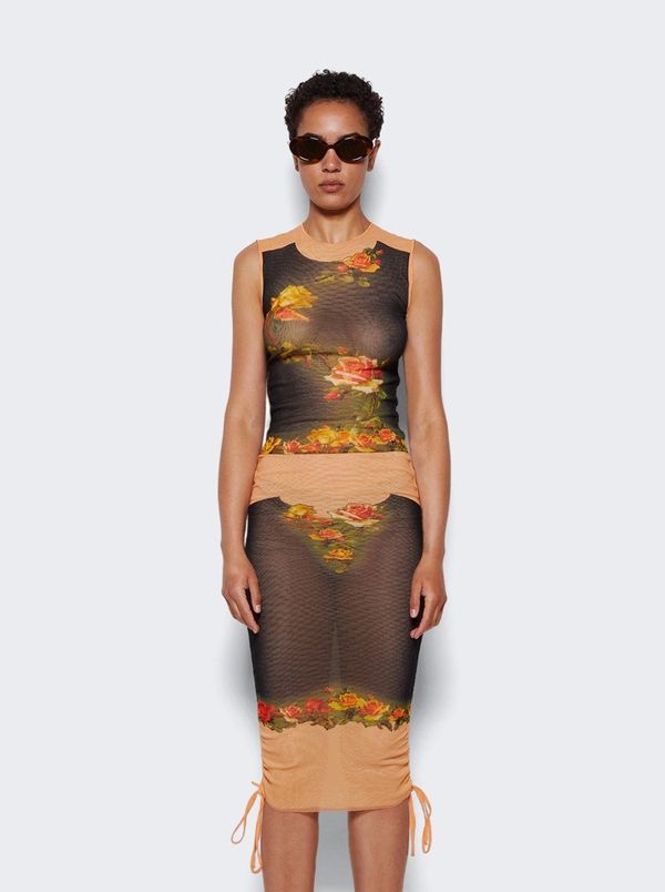 Flowers Petit Grand Print Gathered Mini Dress | Garmentory