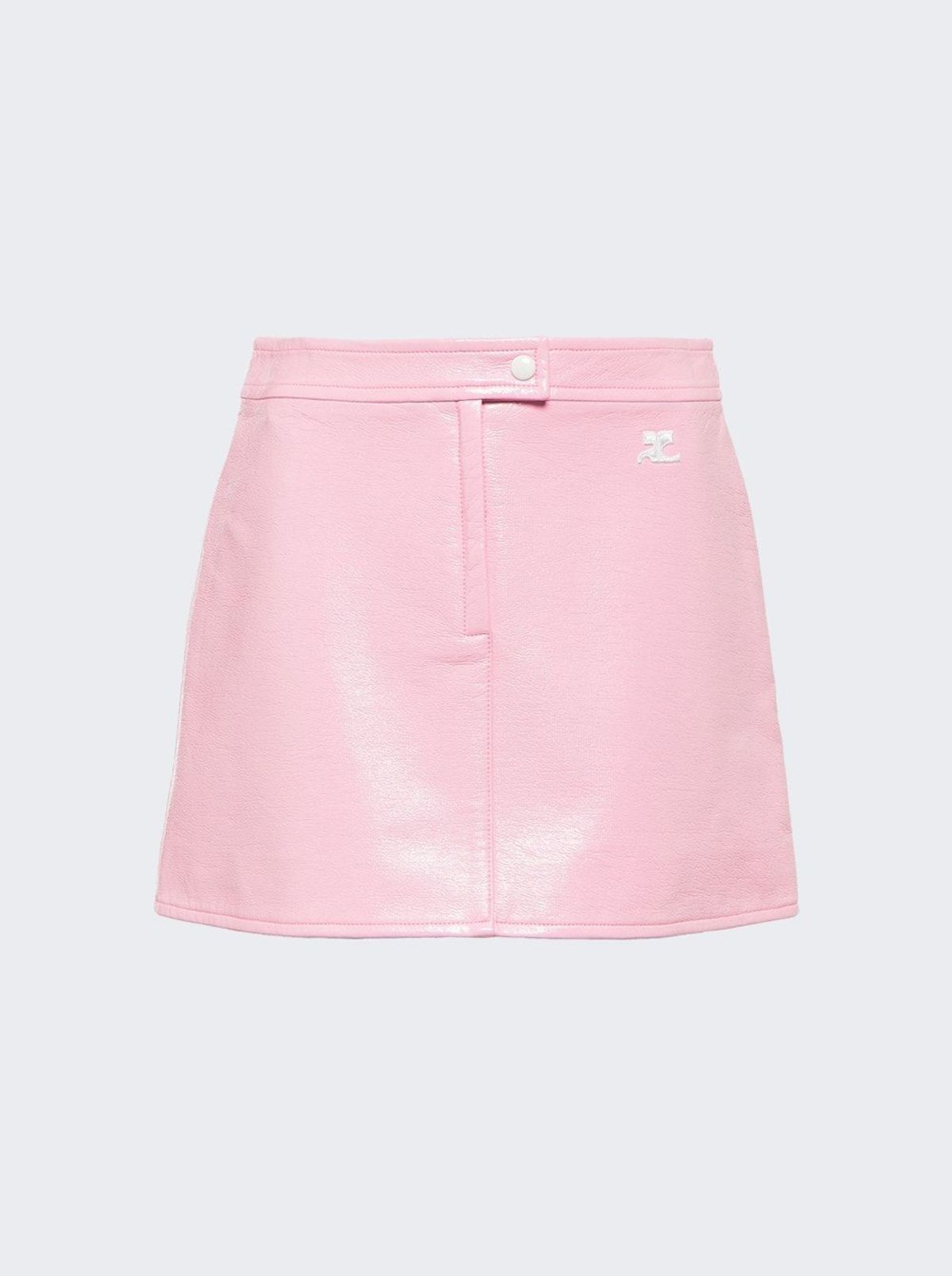 Courrèges Vinyl Reedition Skirt - Pink | Garmentory