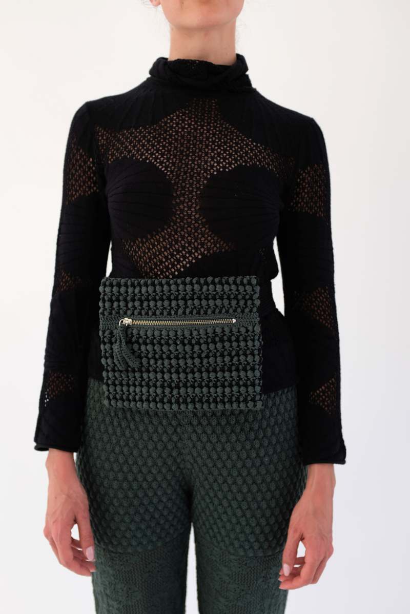 Beklina Jack Crochet Tie Belt Bag
