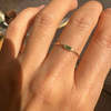 Jennie Kwon Designs Baguette Emerald Moon Drop Ring - Thumbnail 3