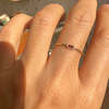 Jennie Kwon Designs Baguette Ruby Moon Drop Ring - Thumbnail 2