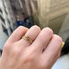 Jennie Kwon Designs Baguette Ruby Moon Drop Ring - Thumbnail 4