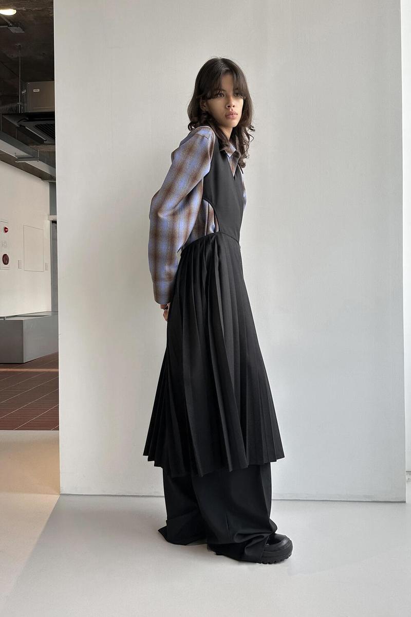 [LOW CLASSIC] / ☆ 25SS PLEATED MINI DRESS / BLACK LOW CLASSIC Pleated Dress - Black | Garmentory