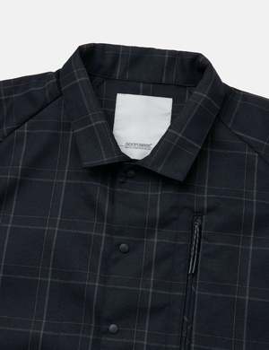 GOOPiMADE FD-G4 Oversized Mesh Check Shirt - Midnight Navy