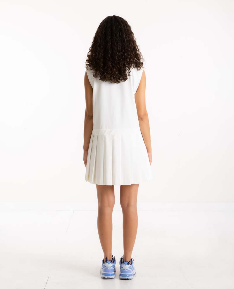 ワンピースその他 Malbon Golf Pleated skirt sleeveless dress WHITE WOMAN M4322 MALBON GOLF Devon Dress - White | Garmentory