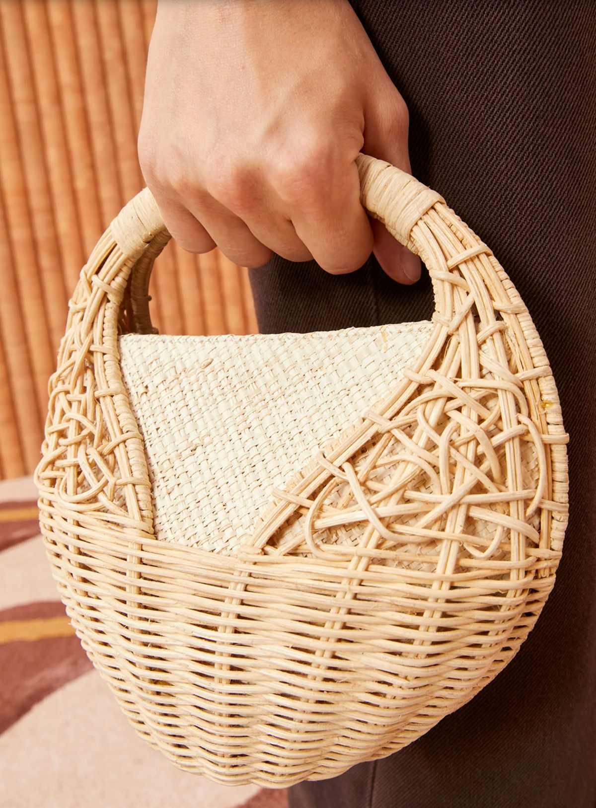 Ulla Johnson Sea Shell Wicker Bag Natural on Garmentory