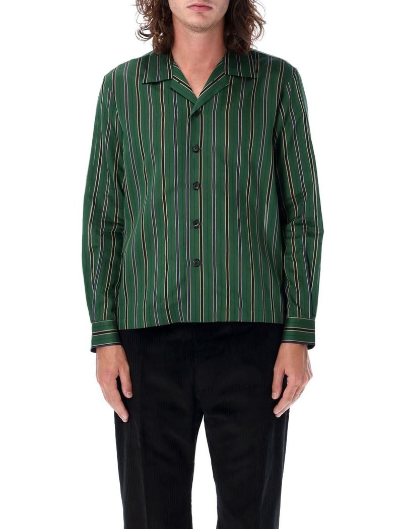 BODE Alumni Stripe Long Sleeve Shirt | Garmentory