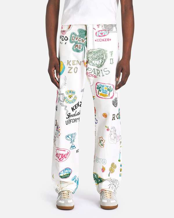 パンツ KENZO 'Kenzo Peonies' pants Multicolor Denim-Pants-in-Multi-
