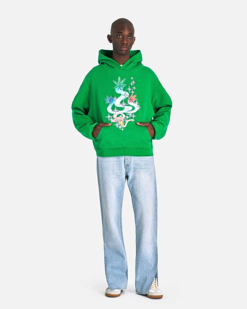 ERL｜HOOD/ZIP-UP (Printed Hoodie Knit - Green (ERL07T025 org.jpg