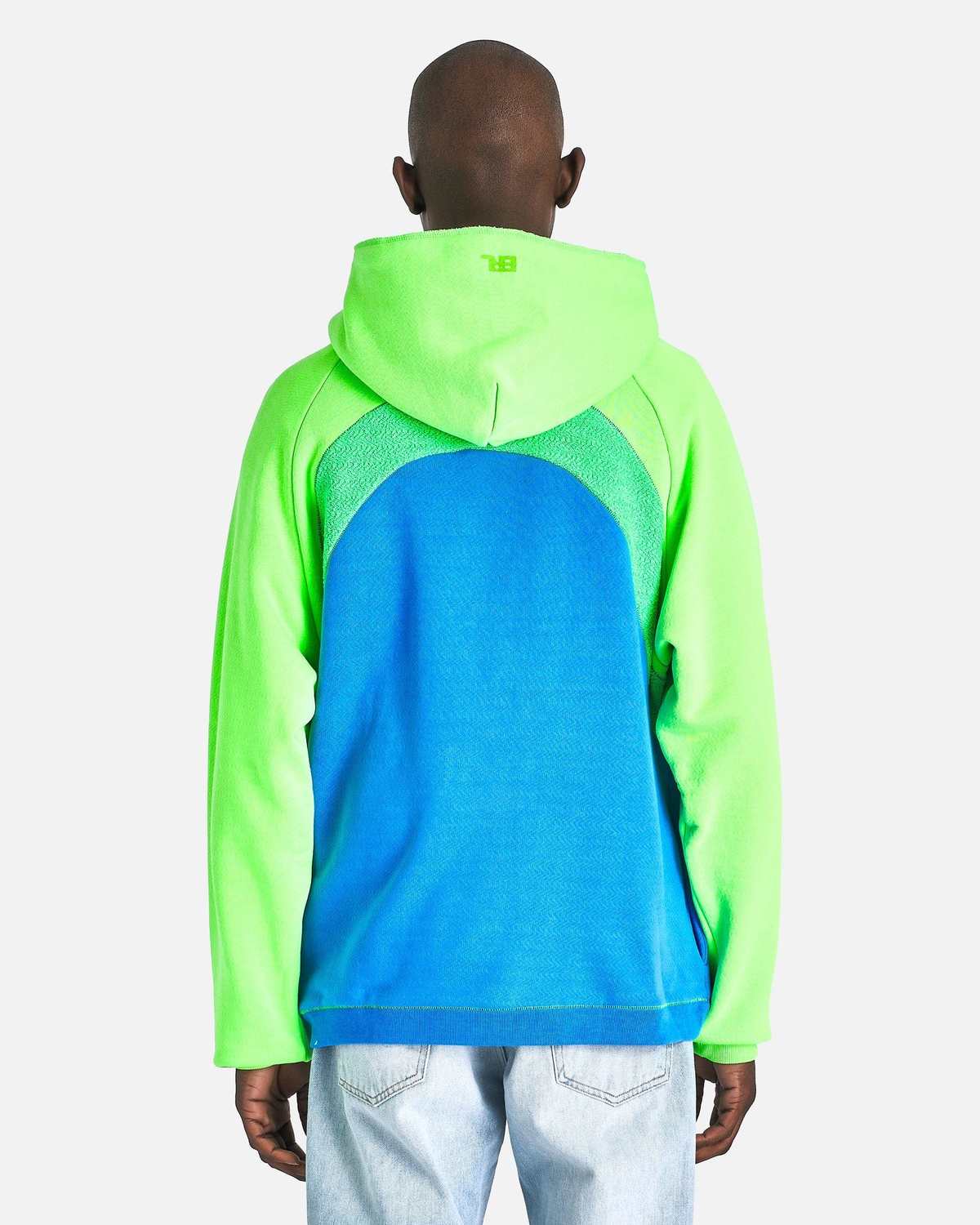 ERL Rainbow Knit Hoodie - Blue/Green | Garmentory