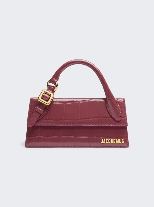 【関税＆送料込み】Jacquemus Le Chiquito Long Boucle Leathe Le Chiquito Long Boucle leather shoulder bag in black