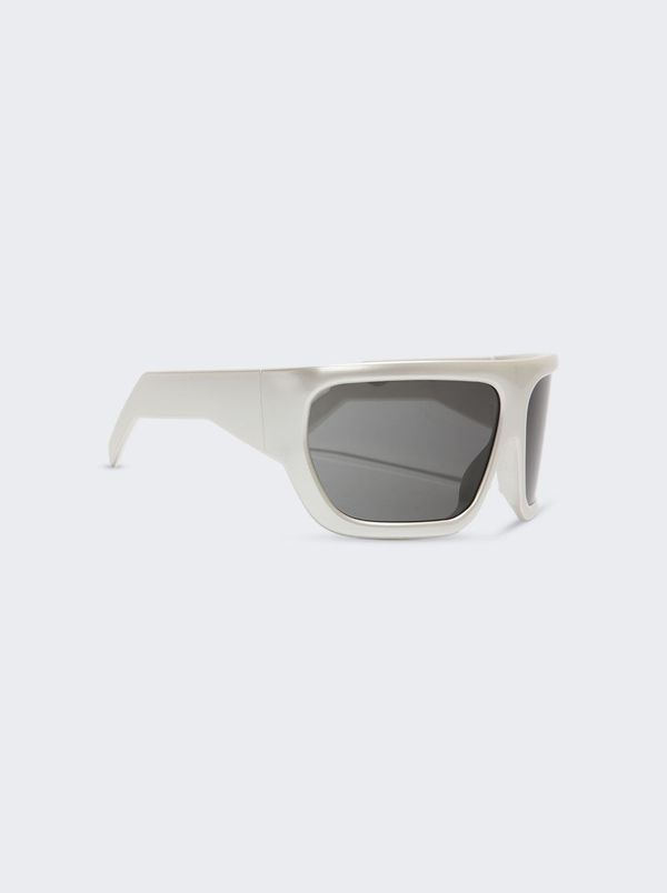 Rick Owens Davis Sunglasses - Pearl Temple | Garmentory