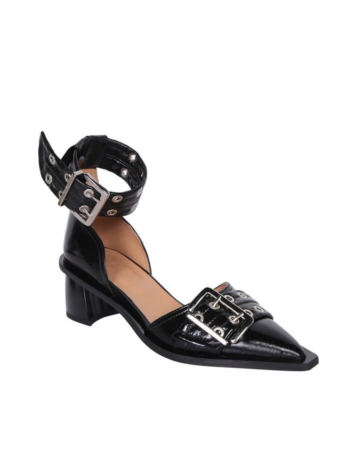 シューズ・サンダルその他 GANNI Woman High heel shoes Black S3009 099 Black Black Knots High Heel Sandals | GANNI SE