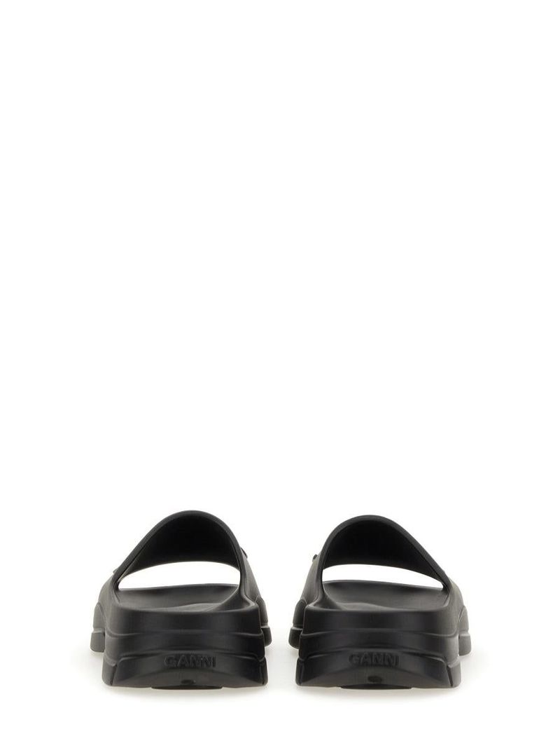 【送料&関税込】Ganni Slide Sandal With Logo GANNI SLIDE SANDAL WITH LOGO | Garmentory