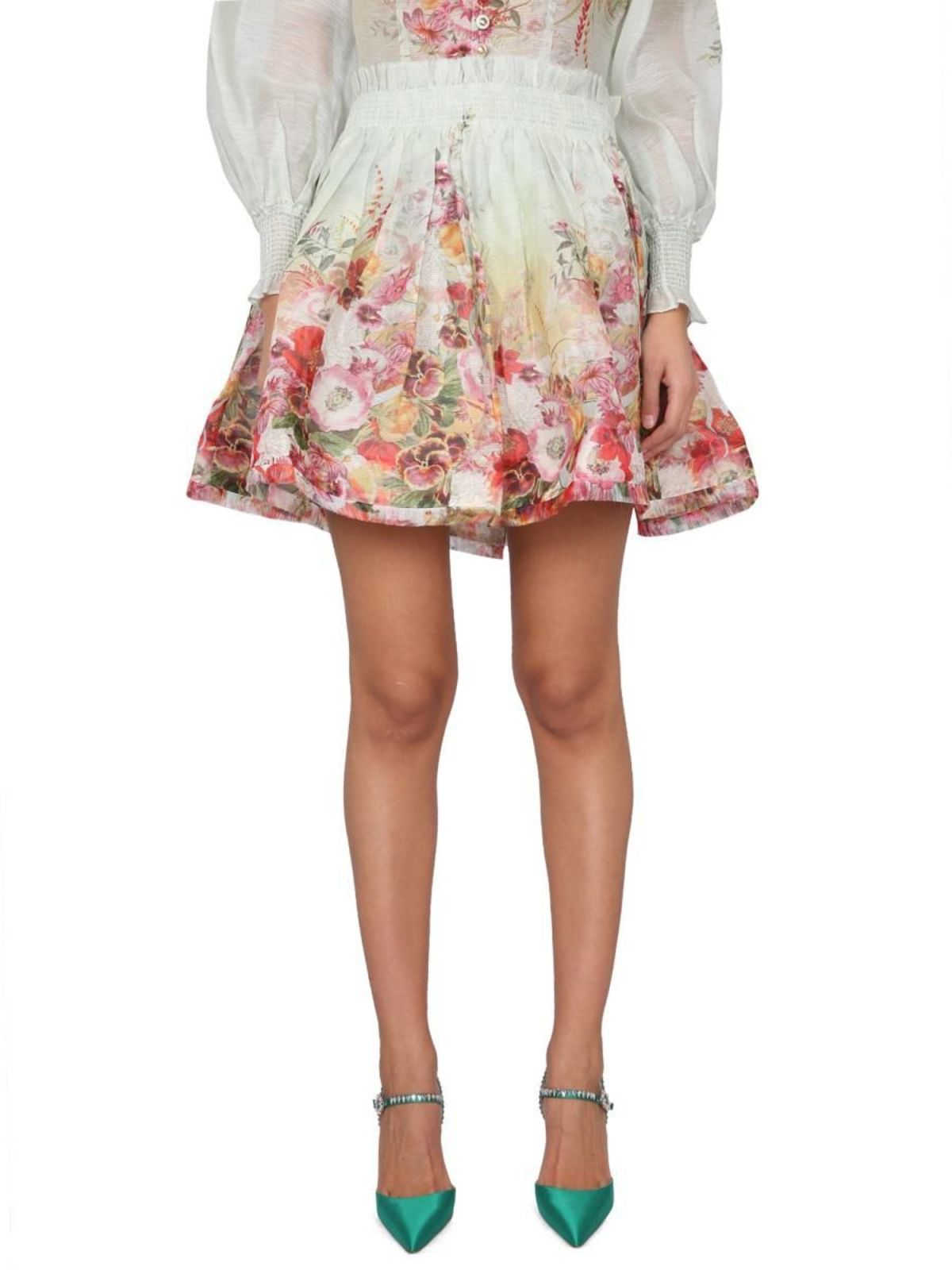 ZIMMERMANN FLORAL PRINT SKIRT | Garmentory