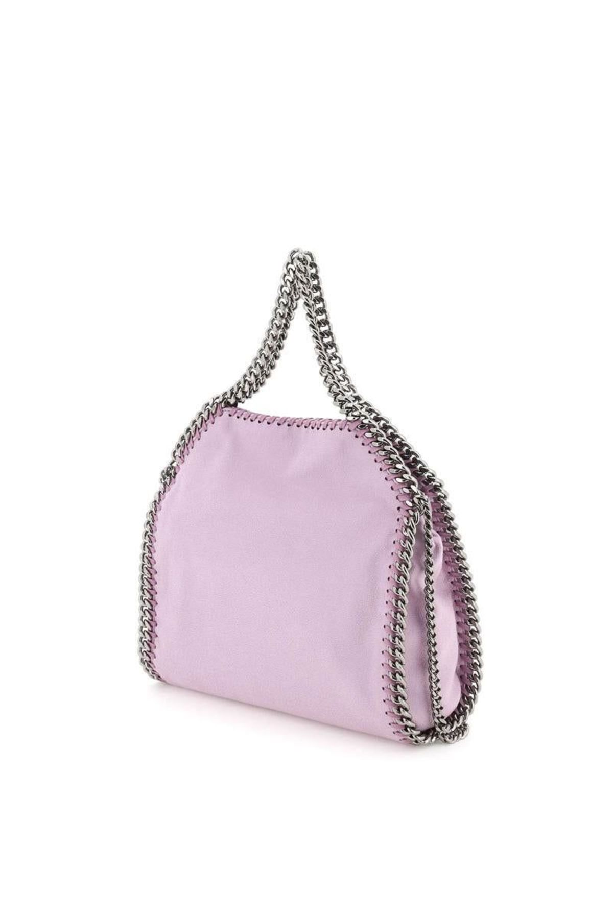 【関税・送料込み】STELLA MCCARTNEY PURPLE TINY TOTE BAG Stella Mc Cartney Stella McCartney Mini Floral Embroidered
