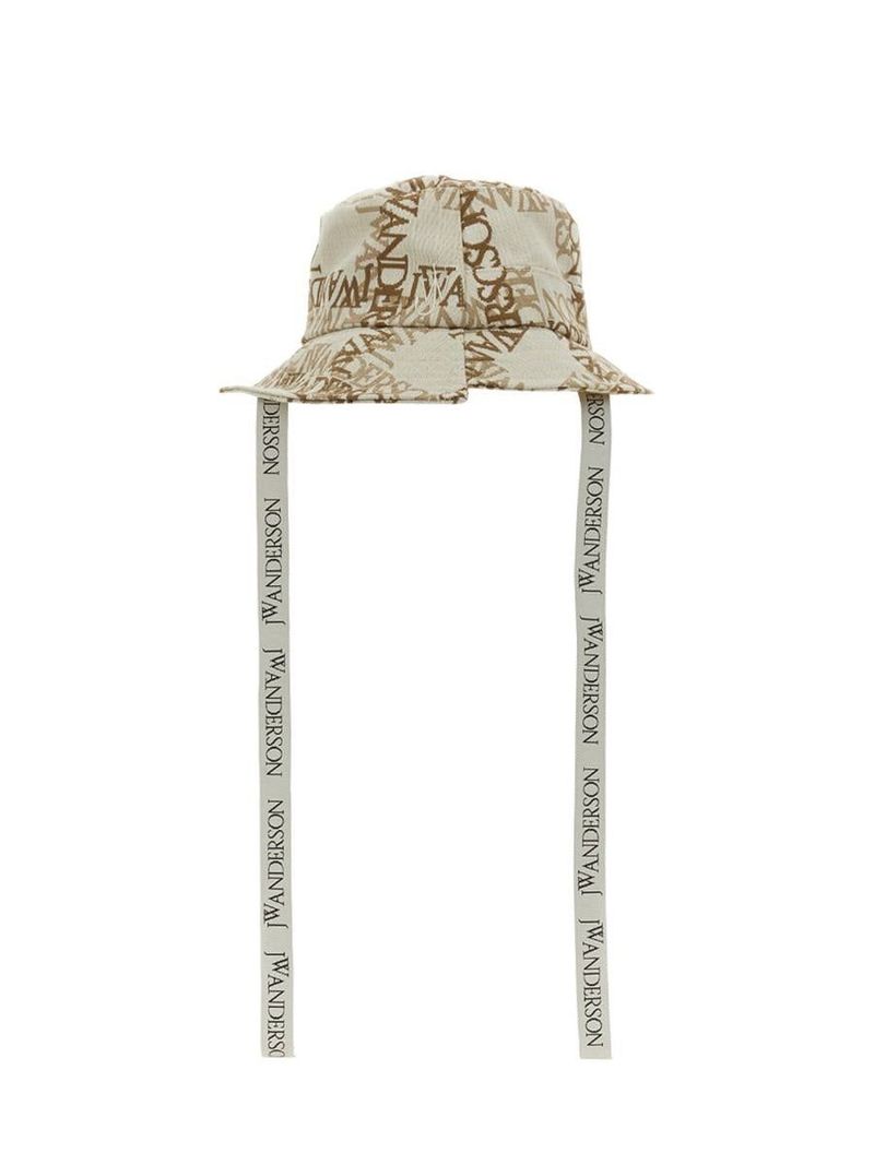 【送料&関税込】J.W. Anderson Printed Polyester Bucket Hat JW ANDERSON Asymmetric cotton-jacquard bucket hat | THE OUTNET