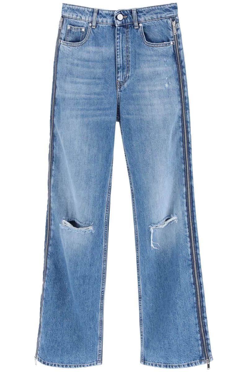 Stella mccartney straight leg jeans with zippers | Garmentory