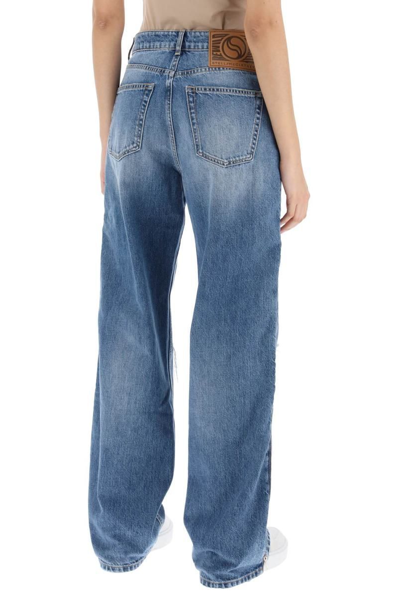 Stella mccartney straight leg jeans with zippers | Garmentory