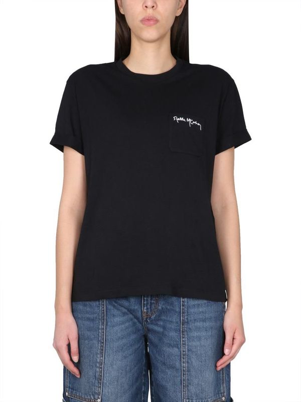Stella Mccartney Green Logo T-Shirt main image 0