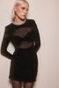 REBECCA VALLANCE Simone Mini Dress - Black - Thumbnail 1