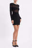 REBECCA VALLANCE Simone Mini Dress - Black - Thumbnail 4