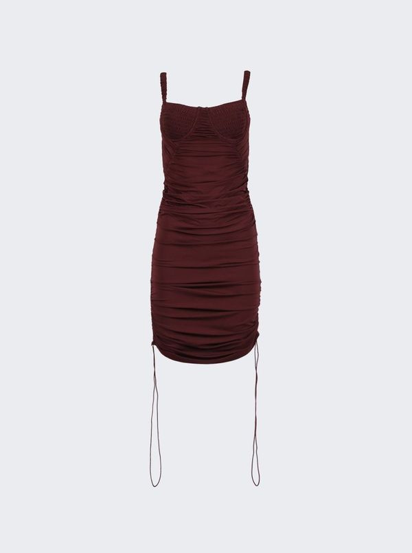 open lace back dress Dion Lee Acid Pink Bustier Dress (For Hire) – EKOLUV main image 1