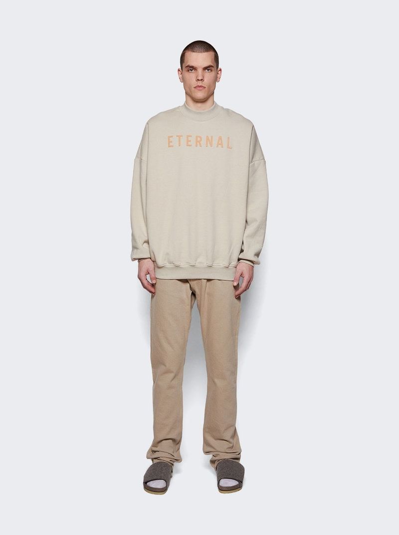 スウェット・トレーナー FEAR OF GOD | ETERNAL FLEECE CREWNECK CEMENT Fear of God Eternal Fleece Crewneck - Cement | Garmentory