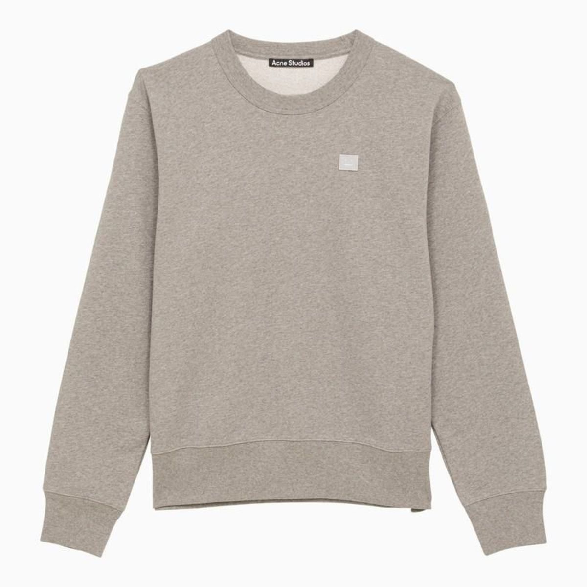 Acne Studios ライトグリーン トレーナー Acne Studios Crew-Neck Fleece Cotton Face Sweatshirt | Liberty